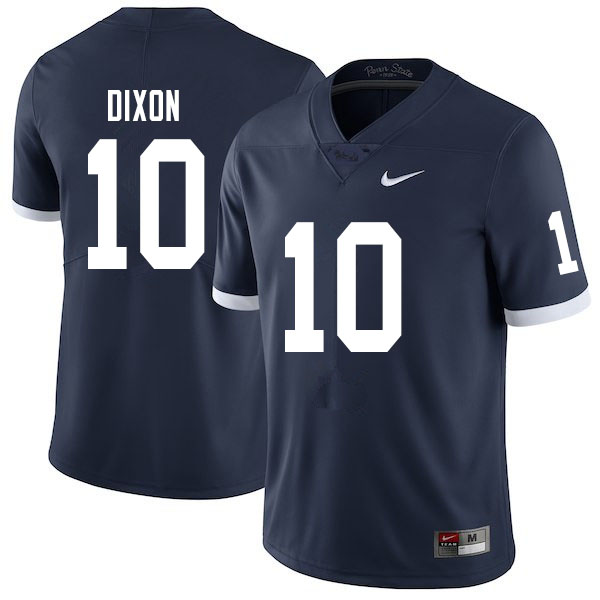 NCAA Nike Men's Penn State Nittany Lions Lance Dixon #10 College Football Authentic Throwback Navy Stitched Jersey ZQD7298WR